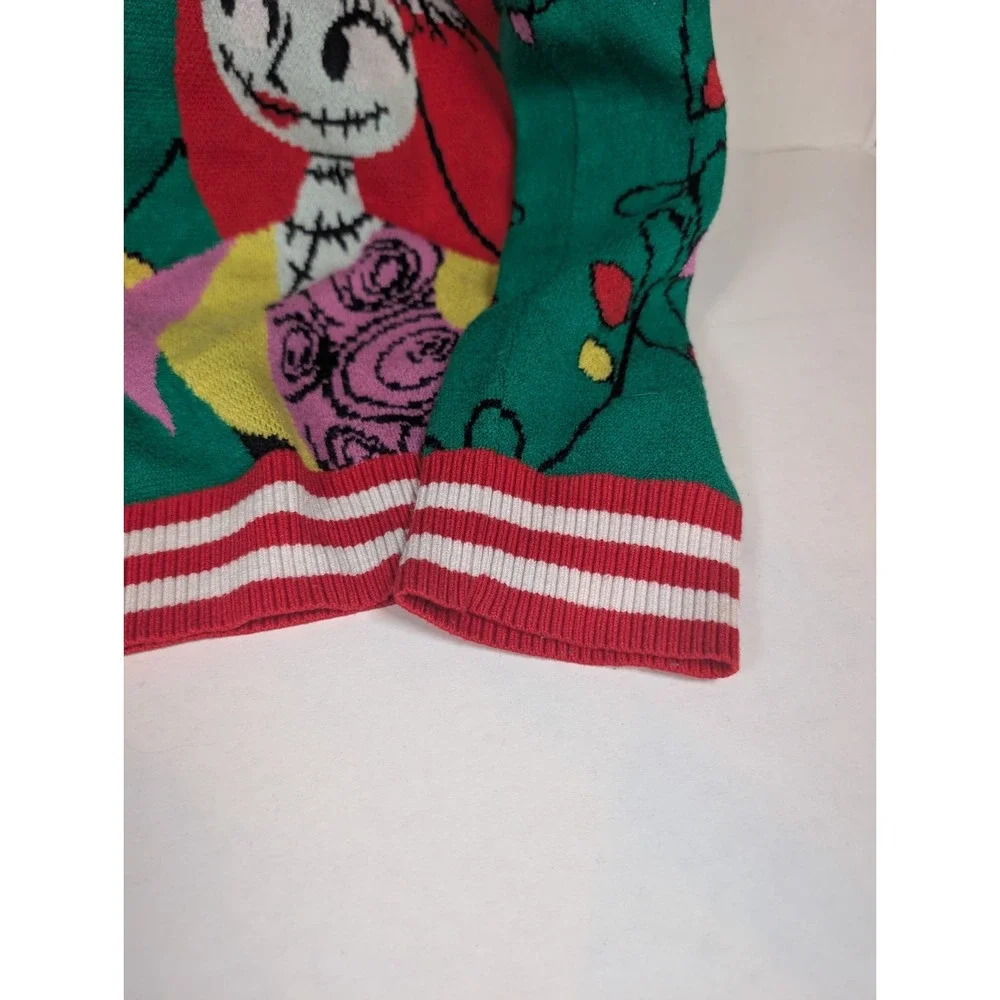 Disney Nightmare Before Christmas Sweater Youth L 14/16 Jack Sally Christmas